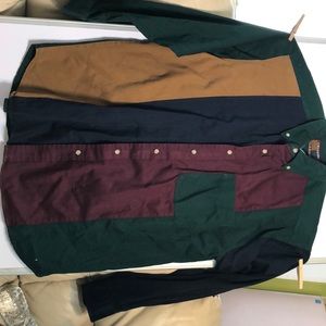 Colosseum classics  collard long sleeve shirt